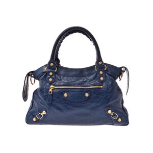 Balenciaga Giant Town Blue GG Bag Strap